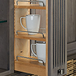 Wall and Base Cabinet Filler Storage Solutions