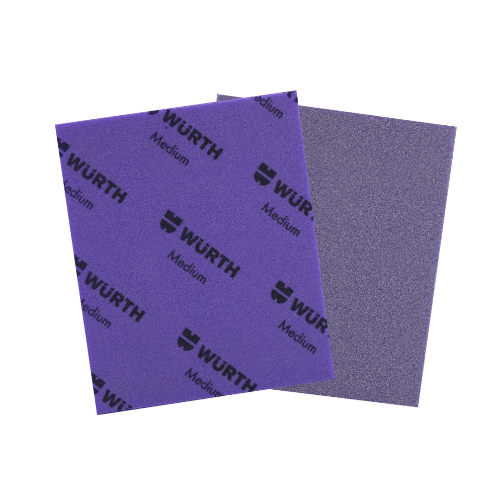5" x 5.5" x 3/16" Medium Grit Purple Flat Pad Bulk Box of 250, 0587089910961 250