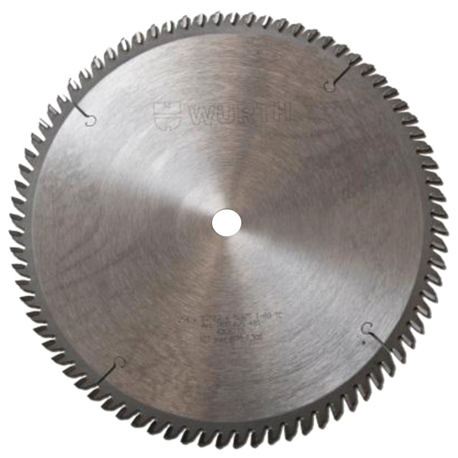 Carbide Tipped Double-Face Melamine Saw Blade 10" x 80T, 5/8 Bore Wurth 0611625480961 1