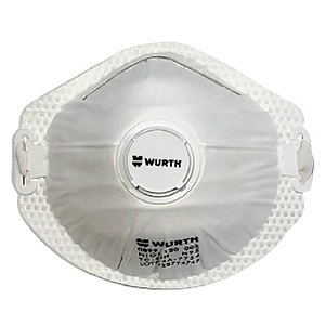 N95 Extended Wear Facemask with Valve 10/Box Wurth 0899120002961 10
