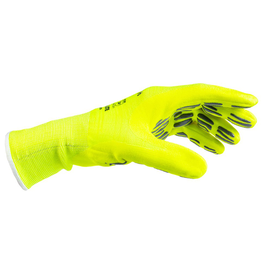 Tigerflex Hi-Lite Nitrile Foam Coated Gloved Size 2XL Yellow Wurth 899403091