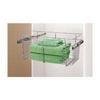 Rev-A-Shelf CB-182011CR-3, Pull-Out Wire Closet Basket, 18 W x 20 D x 11 H, Chrome