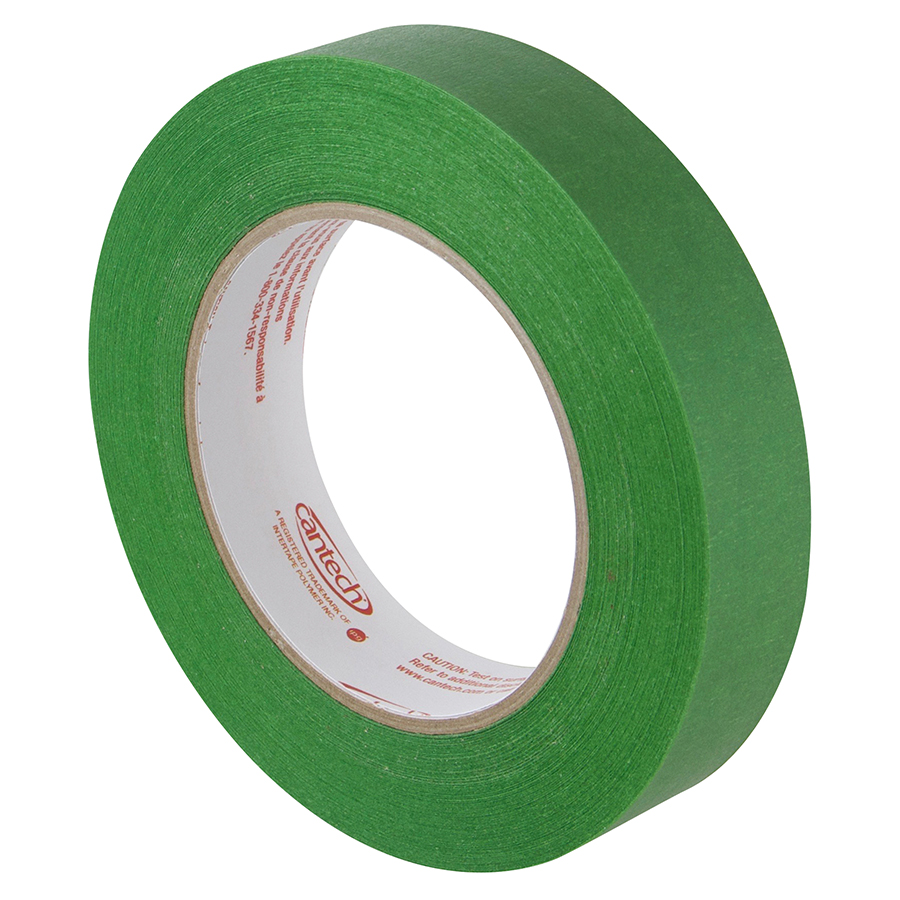 Premium Safe Tack Green Masking Tape - 1-1/2 in x 180 ft - 36mm x 55m