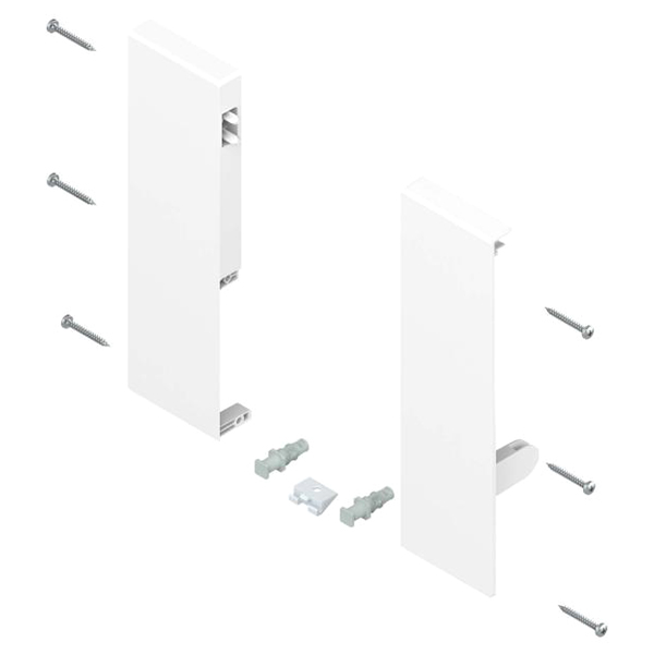 TANDEMBOX Antaro D Height Front Fixing Bracket Set for Interior Rollout Silk White Blum ZIF.74D0