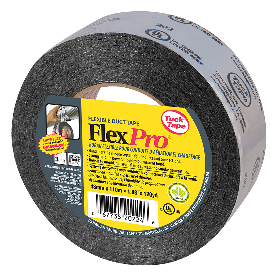 FlexPro Duct Tape 2" X 180' Cantech 202-31-48X55