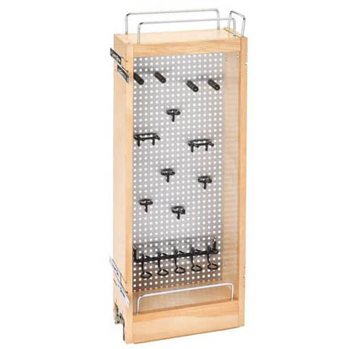 5" Wall Cabinet Stainless Steel Organizer Rev-A-Shelf 444-WC-5SS - 5in Base Cabinet Organizer