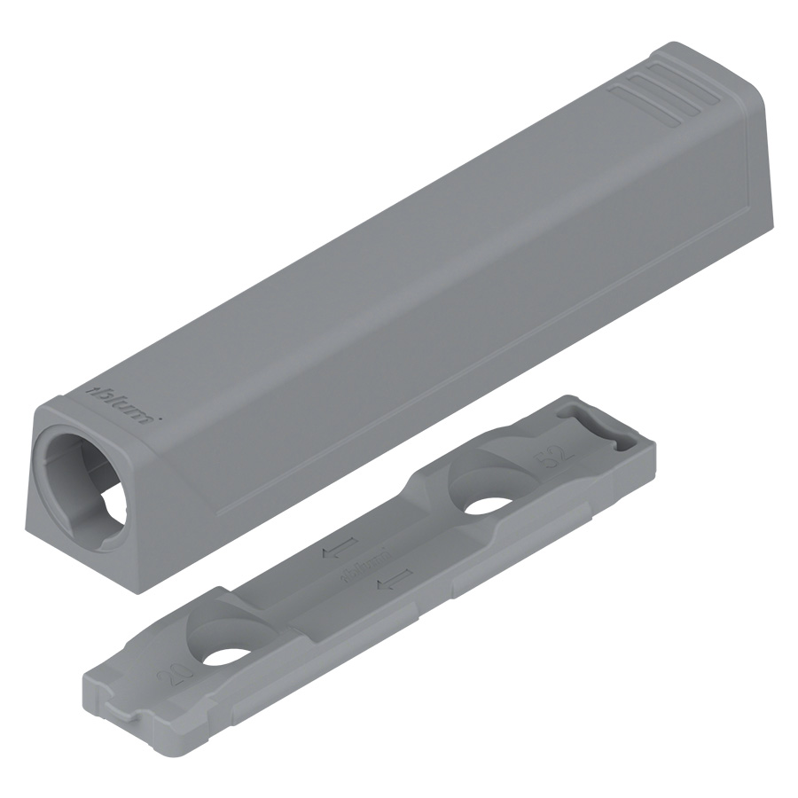 Blum 956A1201 Hinge TIP-ON In-Line Adapter Plate for Large Doors, Grey