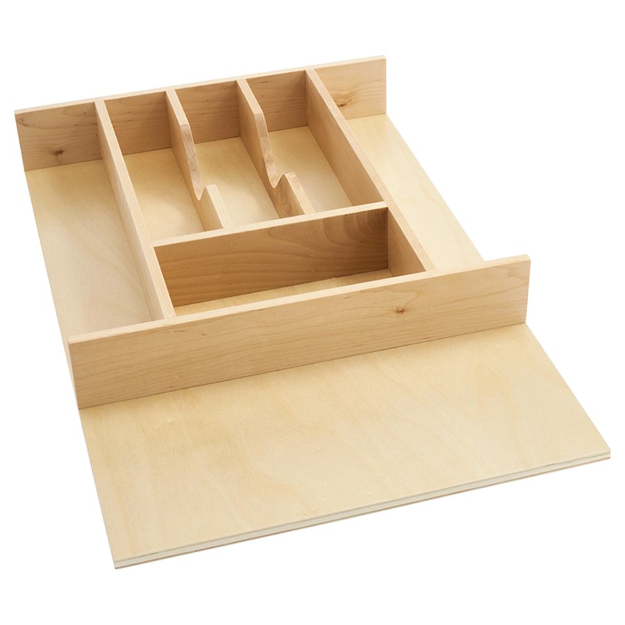 Rev-A-Shelf 4WCT-1 14-5/8-Inch Wide Cut-to-Size Wood Cutlery Organizer