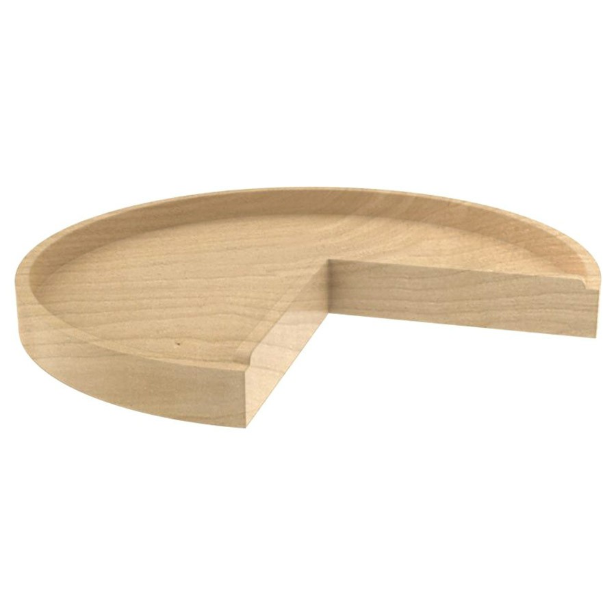 24" Wood Pie Cut Lazy Susan Shelf Only Natural Maple Independently Rotating Rev-A-Shelf 4WLS901-24-52