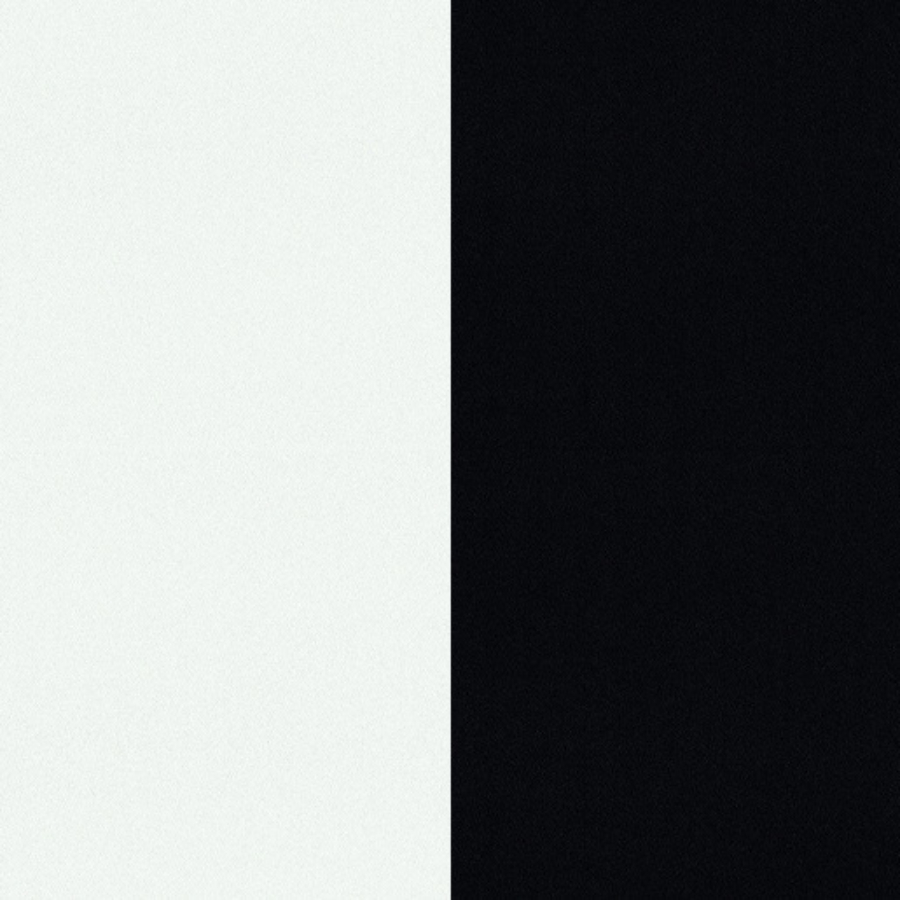 Arauco 5/8" B100/W100 Black/White Satin 2-Sided Different Finish Melamine Panel, 49" x 97"