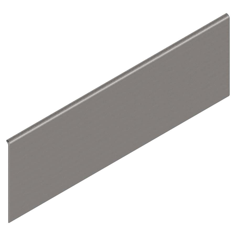 LEGRABOX Rectangular Blank Cover Cap Non-Handed Brushed Stainless Steel Blum ZA7.0709 