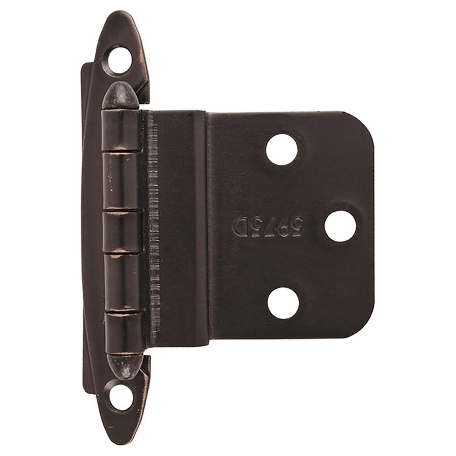 3/8" Inset Face Mount Non-Self-Closing Hinge Oil Rubbed Bronze Amerock BPR3417ORB