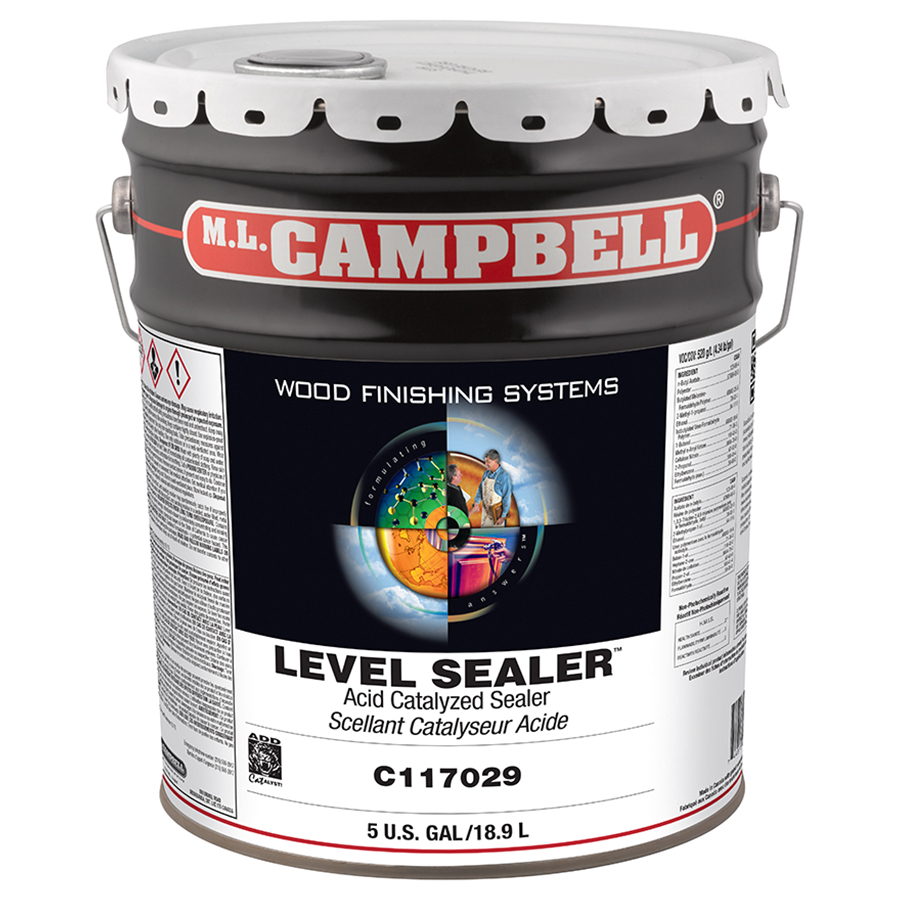 ML Campbell C117029-20 Level Clear High Solids HAPs Free Sealer, 5 Gallon