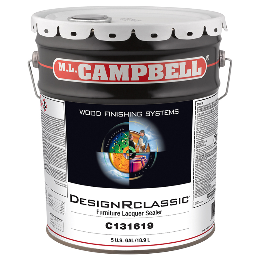 ML Campbell C131619-20 DesignRClassic High Build Furniture Clear Sealer, 5 Gallon