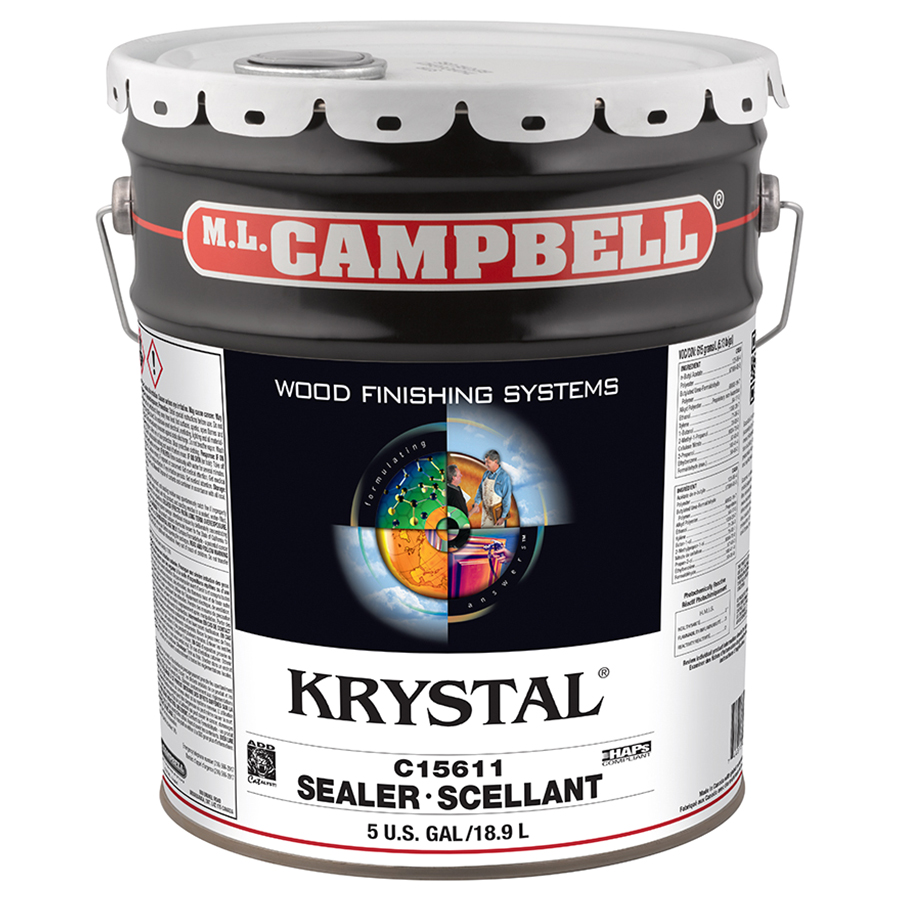 ML Campbell C15611-20 Krystal High Build Water White Sealer, 5 Gallon
