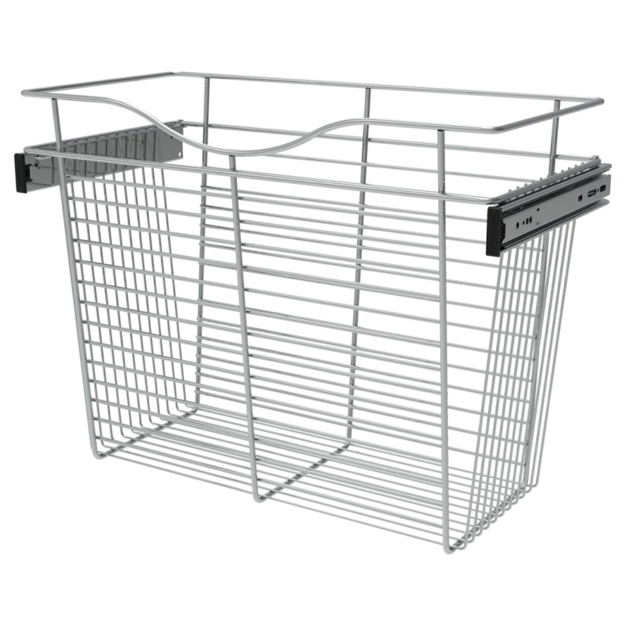 Rev-A-Shelf CB-241218CR-3, Pull-Out Wire Closet Basket, 24 W x 12 D x 18 H, Chrome