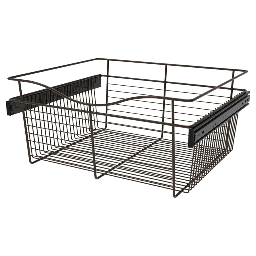Rev-A-Shelf CB-242011ORB Wire Pullout Basket for 20" Deep Closet - 11" H - Oil Rubbed Bronze