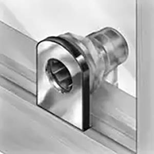 CompX Timberline CB-311 Timberline Lock, Glass Door Lock (up to 3/8 Thick) Cylinder Body Only, Bore Style, Vertical Mount, Bright Nickel