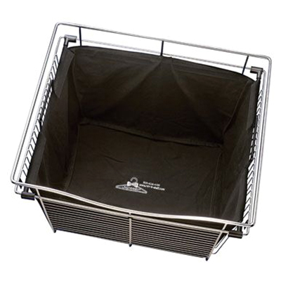 Rev-A-Shelf CHBI-301418-3, Hamper Insert, 30in W x 14 D x 18 H for Wire Closet Baskets, Black