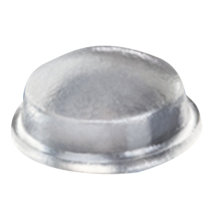 Round Self-Adhesive Rubber Bumper Stops Clear .085" X .335" SHeet - 242/Sheet Bumper Specialties BS-02S