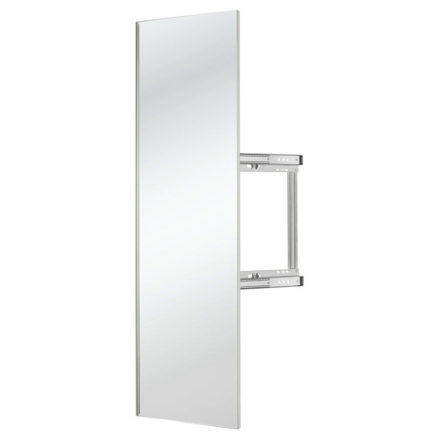 48" Pullout Closet Mirror with Soft-Close Silver Sidelines CMSL-1448-SM-1