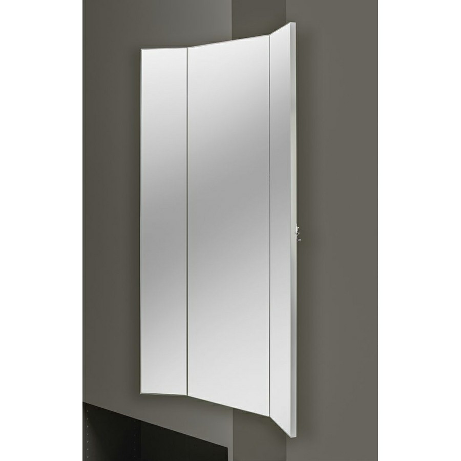 Rev-A-Shelf  CMTWSL-1448-SM-1  Silver Mist 3-Way Pullout Mirror w/ Soft-Close for 14" Deep Closet