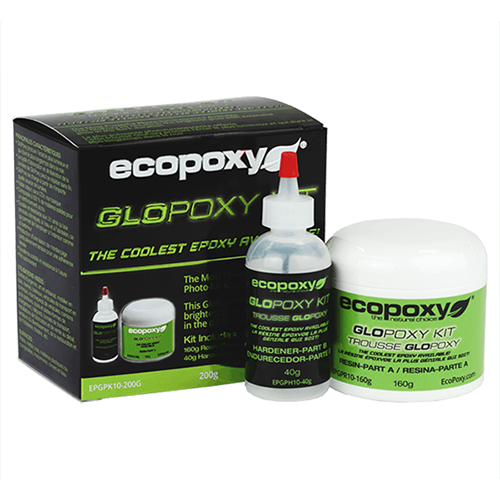 EcoPoxy GloPoxy Green Glow in the Dark Epoxy Coating - 200G