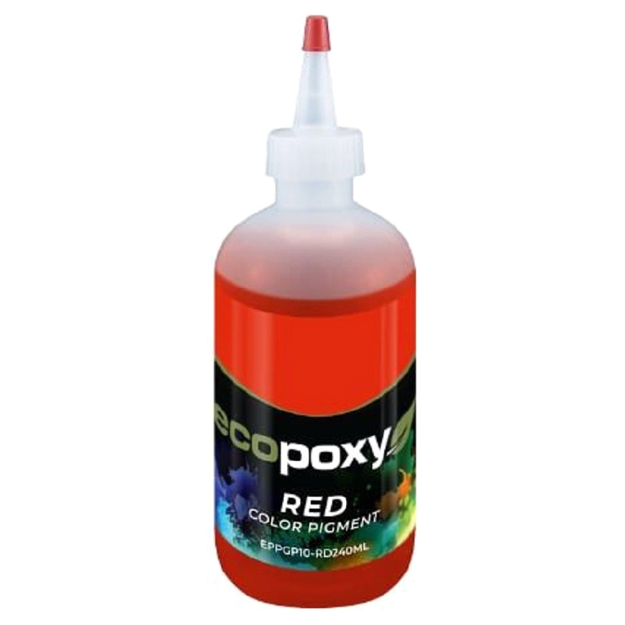 Red Liquid Epoxy Color Pigment 240ML Ecopoxy EPPGP10-RD240ML