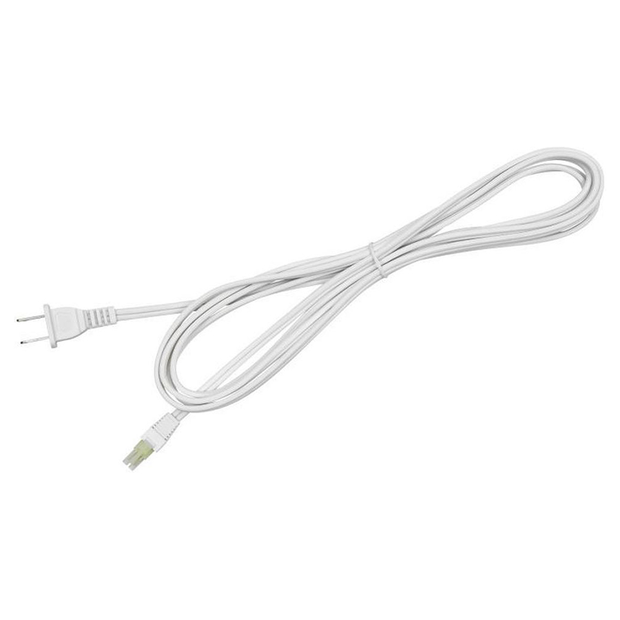 Tresco 96" Starter Cord, plugs into wall outlet, White, L-MPOC-PKT8-WH-1