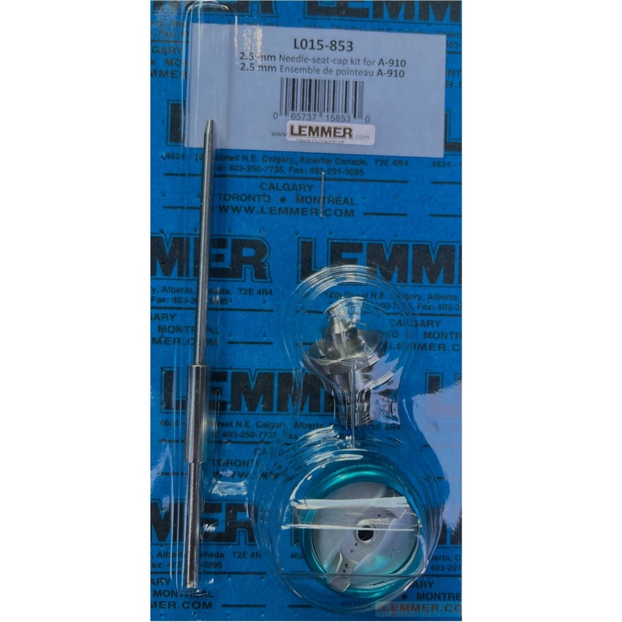 Lemmer Spray Systems 1.8 Needle/Seat/Cap Kit for A910 Air Spray Gun - L015-854