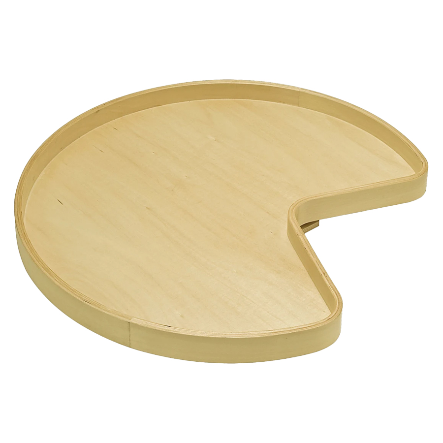 Rev-A-Shelf 28" Maple Plywood Kidney Shaped Wooden Lazy Susan, Maple - T8228MNL5