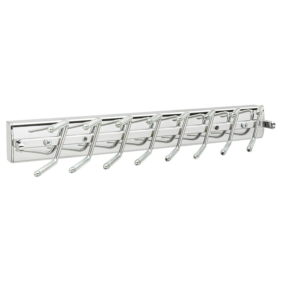 14" Deluxe Pop-Out Tie Rack Chrome Sidelines TRCPOSL-14-CR-1