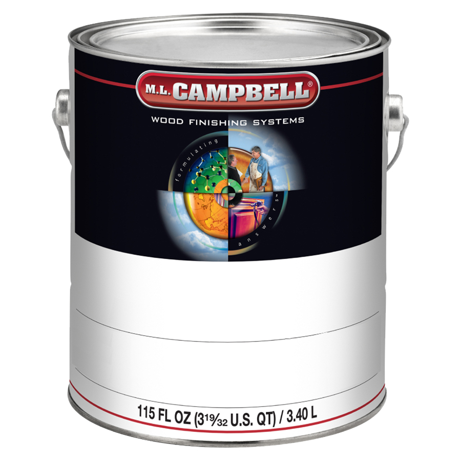 ML Campbell Agualente Satin Pigmented Post Catalyzed Lacquer, 1 Gallon - W125354-16