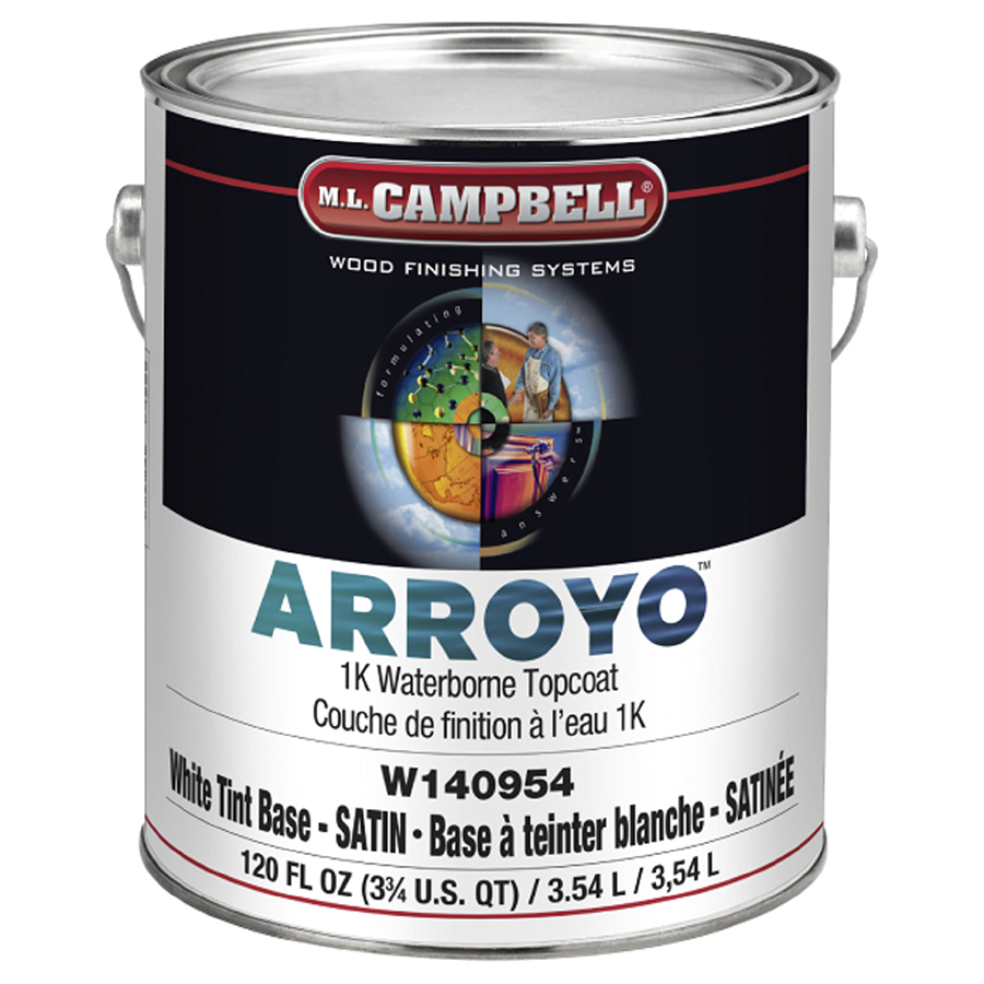 ML Campbell ARROYO Flat Pigmented Topcoat Polyurethane, 1 Gallon - W140950-16