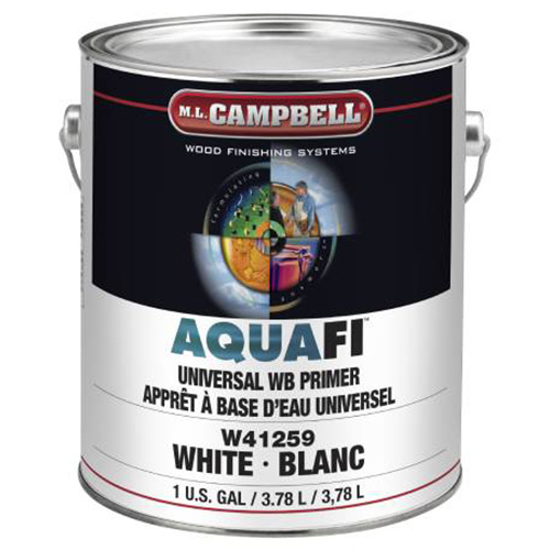 ML Campbell W41259-16 AquaFi White Universal Waterborne Primer, 1 Gallon
