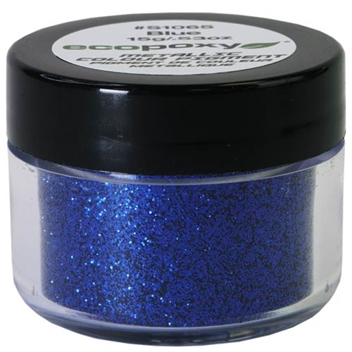 Blue Metallic Polyester Color Glitter 15G Ecopoxy EPGLP10-BLUE-15G
