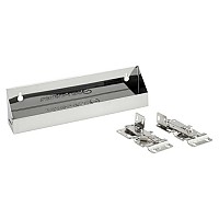 Rev A Shelf 6581-11-5 11" Stainless Steel Tip-Out Tray with Hinges - 2 1/8" Deep