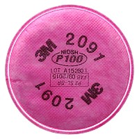 P100 Pink Particulate Filter 3M 2091/07000