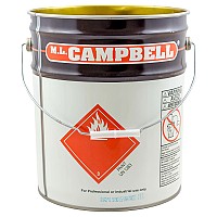 Seau en métal vide litho avec couvercle 5 gal ML Campbell