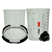 PPS Series 2.0 Spray Cup System Kit Midi Lids and Liners 50/Pack 3M 26112