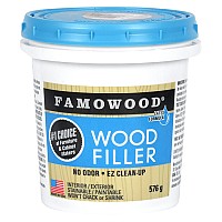 Famowood Latex Wood Filler Golden Oak 576 g Eclectic Products 42022152
