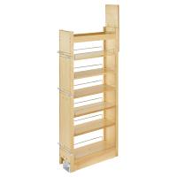 Rev-A-Shelf 448-TP51-8-1 Wood Tall Pullout Pantry with Soft Close Slides - 8-Inch W x 51-Inch H