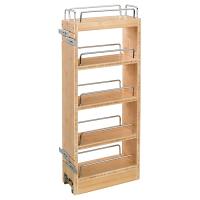 Rev A Shelf 448-WC-8C Four Shelf Pullout for Face Frame Wall 12" - Maple