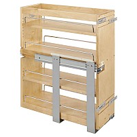 9-1/4" Bottom and Side Mount Pullout with BLUMOTION Soft-Close for Face Frame 12" Maple Rev-A-Shelf  449-BCSC-8C