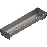 ORGA-LINE Box for TANDEMBOX/TANDEM 352mm X 88mm Brushed Stainless Steel/Dust Gray Blum ZSI.040SI