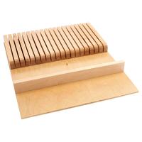 Rev-A-Shelf 4WKB-1 18 1/2" Wide Cut-To-Size Insert Wood Knife Organizer for Drawers - Maple