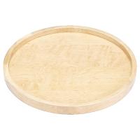 10" Wood Full Circle 1 Shelf Lazy Susan with Swivel Bearing Natural Maple Rev-A-Shelf 4WLS001-10-B52