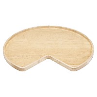 24" Wood Kidney Lazy Susan Shelf Only Natural Maple Independently Rotating Rev-A-Shelf 4WLS401-24-52