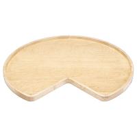 28" Wood Kidney Lazy Susan Shelf Only Natural Maple Independently Rotating Rev-A-Shelf 4WLS401-28-52
