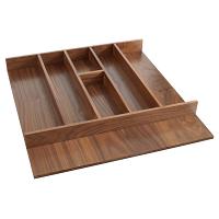 Wood Utensil Drawer Insert 21-1/8"  W Walnut, Rev-A-Shelf  4WUT-WN-3SH